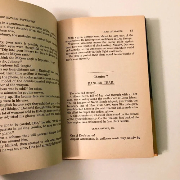 Vtg 1975 Doc Savage Man  of Bronze Superhero Kenneth Robeson Golden Press - Picture 16 of 16